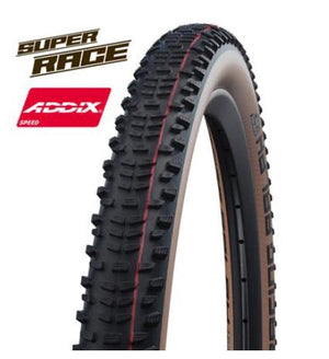 Riepa Schwalbe RacingRalph EVO TLE SuperRace 29x2.35 [60-622] melna/brūna