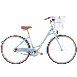 Velosipēds ROMET Pop Art Eco, ar priekšējo grozu, gaiši zils (M)