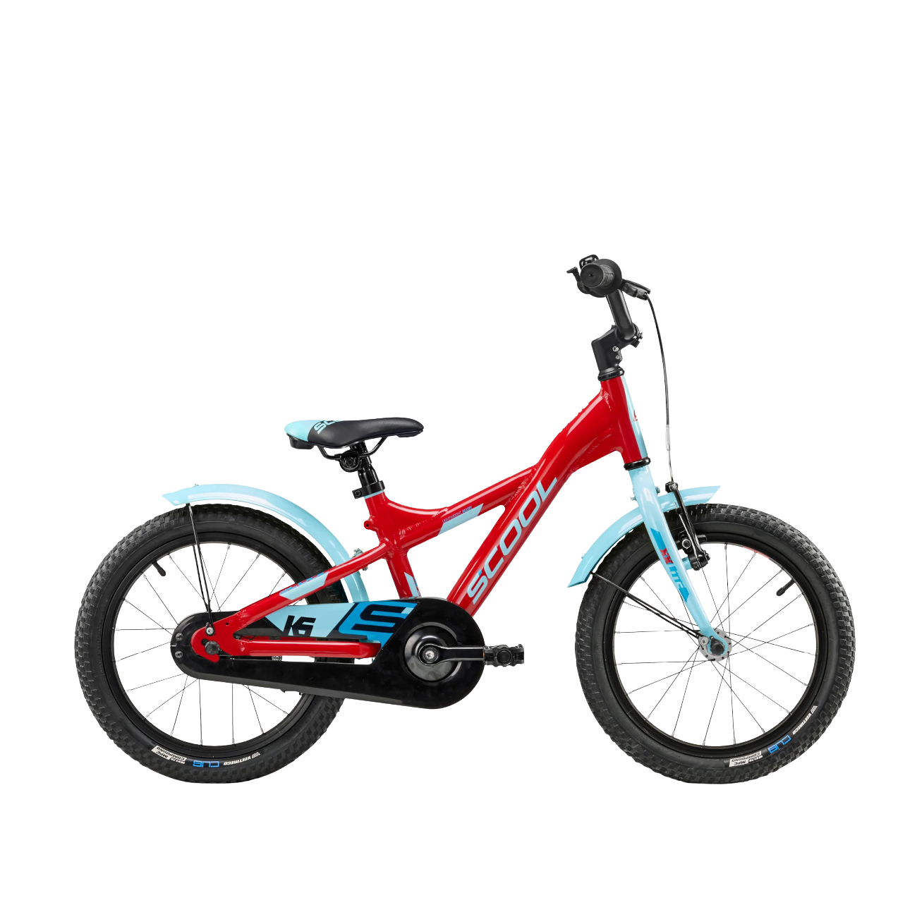 Bērnu velosipēds S´COOL XXlite, 16″ sarkans/gaiši zils